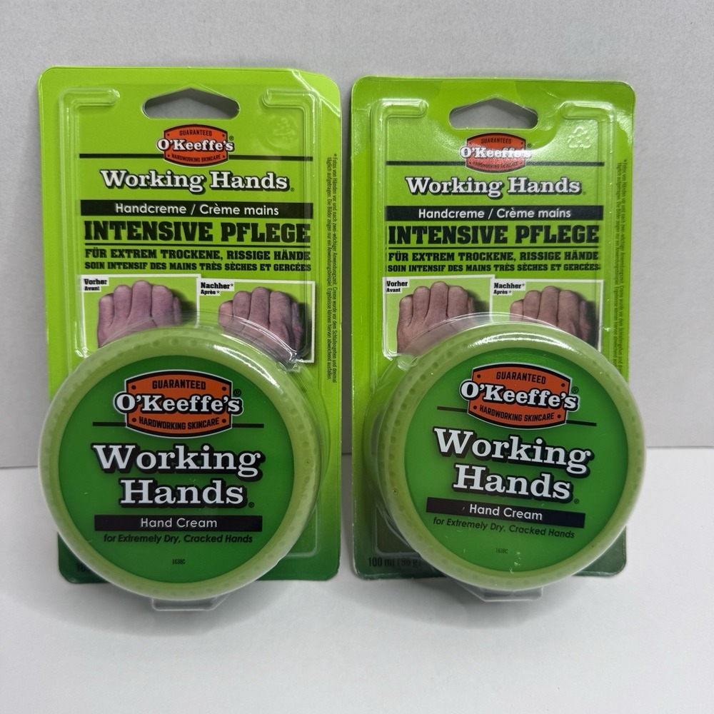 O’Keeffe’s Working Hands Hand Cream 96g 2 Pack EU Packaging New German French